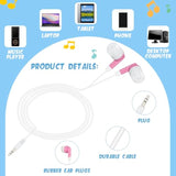 100 Packs Bulk Earbuds Headphones Earphones Kids Colorful In Ear Earbuds Class