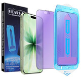2-Pack Anti Blue Light Matte Screen Protector For Iphone 17, Iphone 16 Pro-6.3 Inch, 9H Tempered Glass, Full Coverage, Anti-Fingerprint, Auto Dust-Elimination, No Bubble, Easy Installation