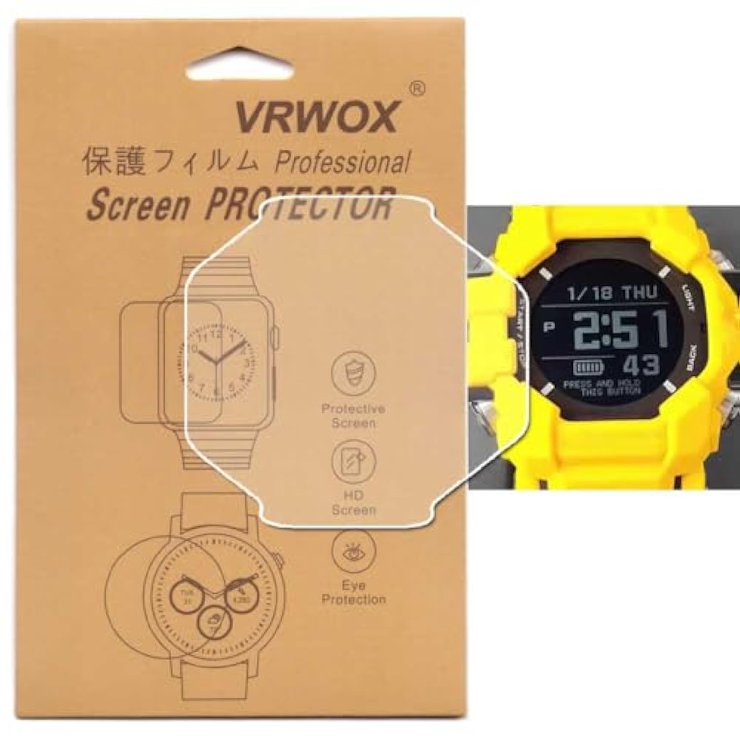 3 Pcs Tpu Screen Protector For Gpr-H1000 Full Coverage Hd Clear Anti-Bubble And Anti-Scratch Anti-Scratch High Definition Watch Screen Protection Film Compatible With Gpr-H1000-1Jr