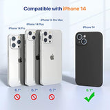 iPhone 14 Shockproof Silicone Case with Screen & Enhanced Camera Black