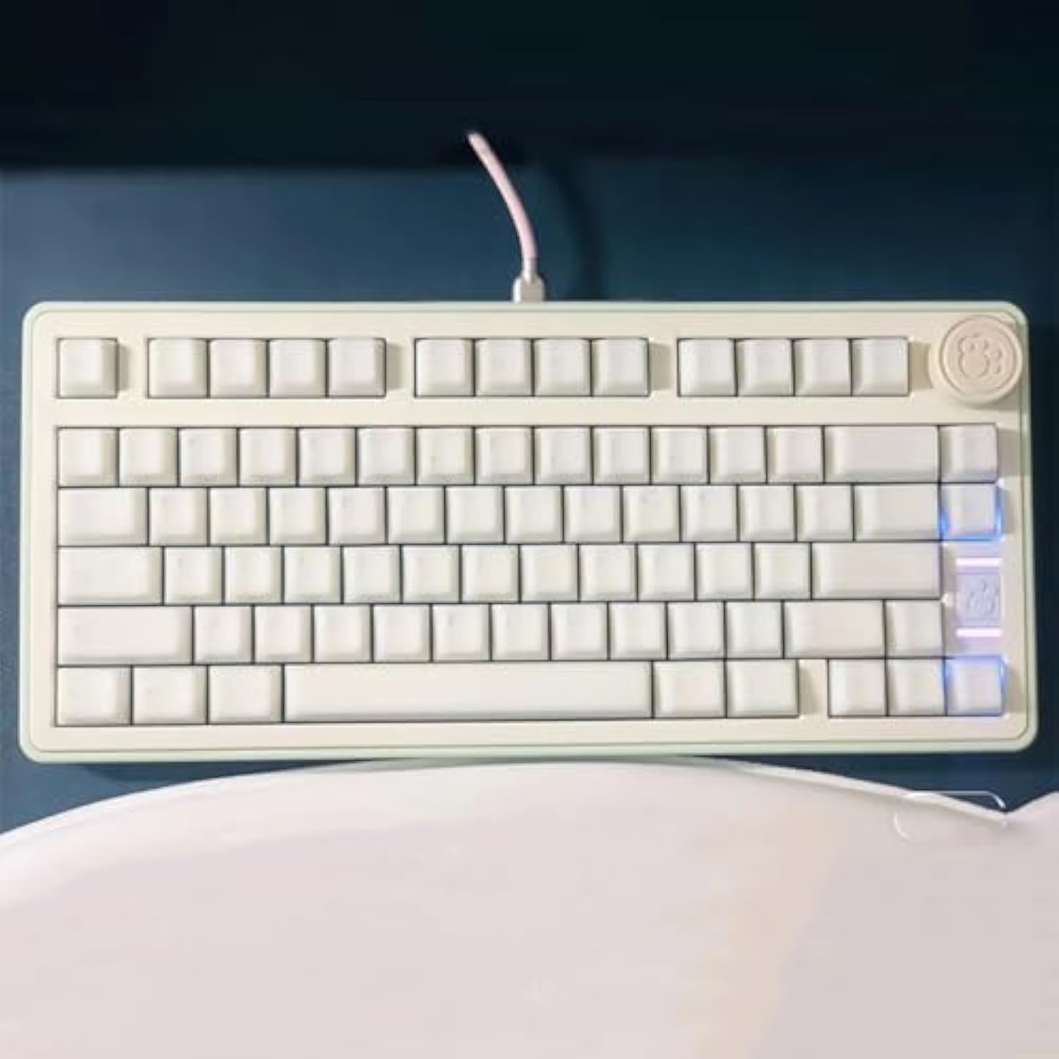 114 Keys Milk White Keycaps Pbt Doubleshot Cherry Profile Keycap Set Fit For 6