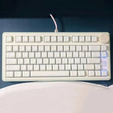 114 Keys Milk White Keycaps Pbt Doubleshot Cherry Profile Keycap Set Fit For 6
