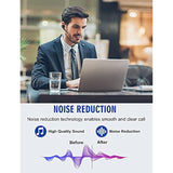 Bluetooth Headset V5.1, Wireless Headset With Battery Display Charging Case, Bluetooth Earpiece With Noise Canceling Mic For Driving, Office, Business, Compatible With Cell Phone And Pc