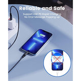 16Ft Extra Long Iphone Charger Cord, 2-Pack [Mfi Certified] 16 Ft Usb C To Lightning Cable Fast Charging Nylon Braided Iphone Charger Cable For Iphone 14/14 Pro/14 Pro Max/13/12, Ipad, Airpods.