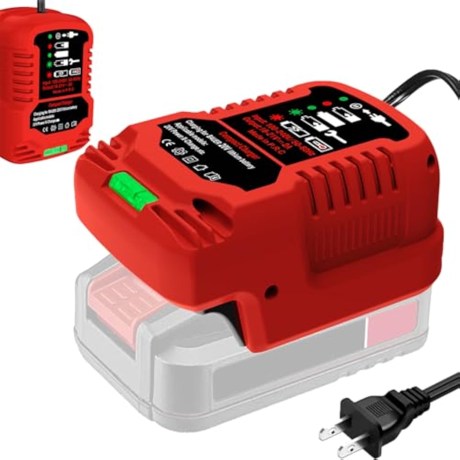 Fast Charger Replacement For Bauer 20 Volt Max Battery Charger Compatible With Bauer 20 Volt Max 1702C-B Series Power Tools Battery
