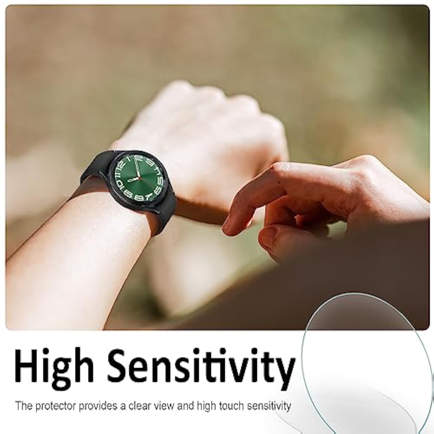 [4 Pack] For Samsung Galaxy Watch 6 Classic 47Mm Screen Protector,Tempered Glass Screen Protector Protective Film Cover Accessories For Galaxy Watch 6 Classic 47Mm (Not For Other Models)