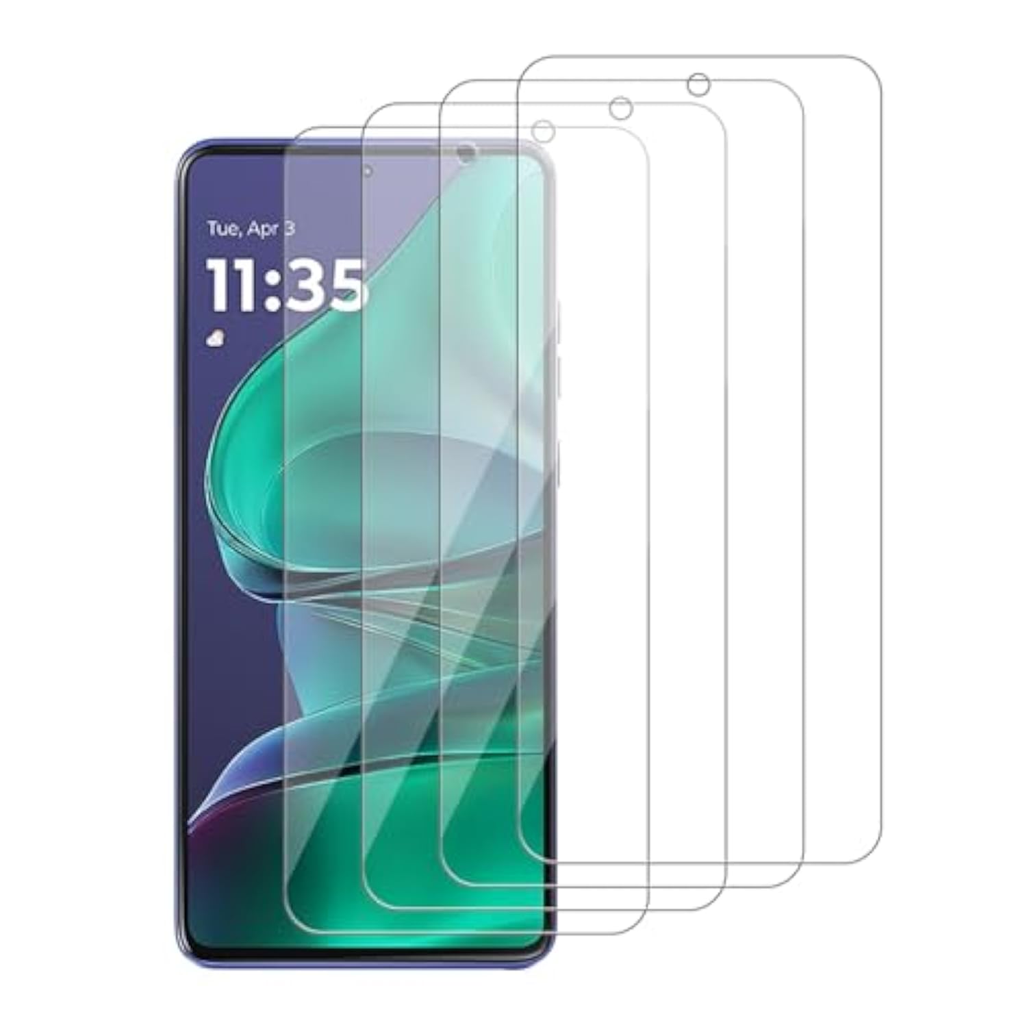 4 Pack Glass Screen Protector Compatible For Motorola Moto G Stylus 2025 / Xt2517 [9H Hardness]-Hd Screen Tempered Glass, Scratch Resistant,Easy Install [Case Friendly]