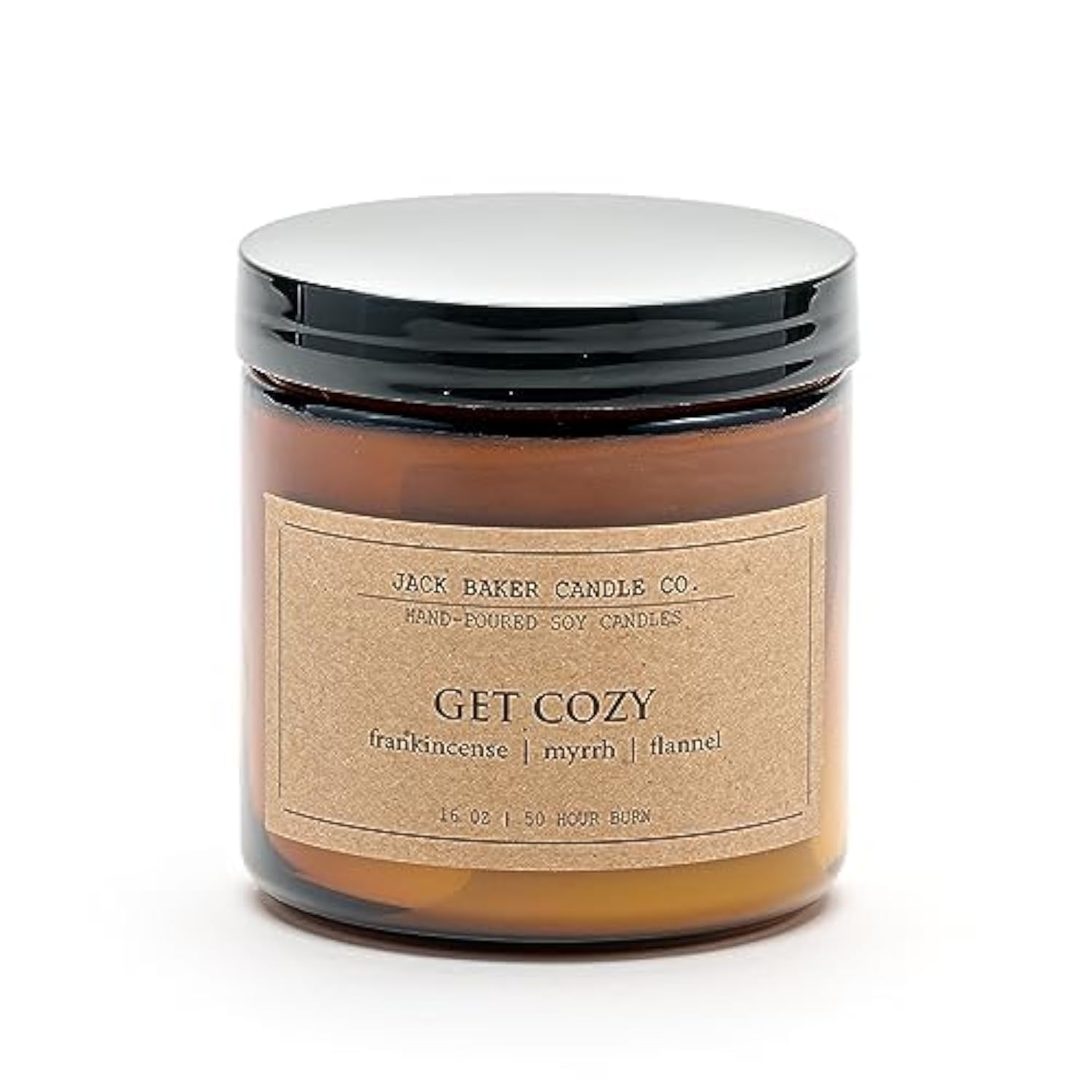Get Cozy Candle, Made With Soy Wax And Essential Oils, Frankincense & Myrrh & Flannel Fragrance, 16 Oz.
