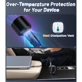 Usb C Car Charger-215W 3 Port Superfast Charging Car Charger Adapter For Macbook Pro/Air, Laptop, Ipad, Iphone 14/13/12/11,Samsung Galaxy S23/22, Pixel