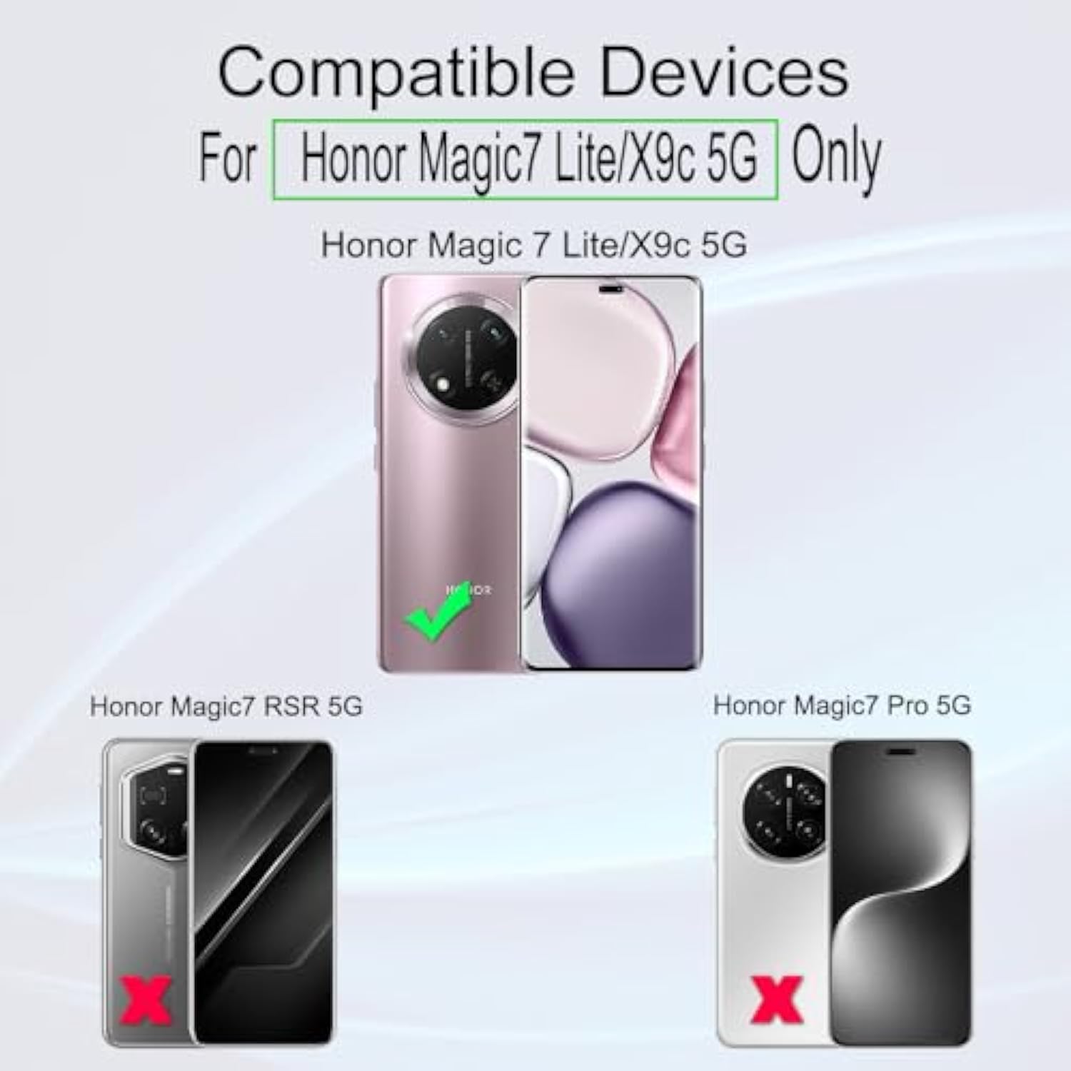 Screen Protector For Honor Magic 7 Lite/X9C 5G 6.78"(2 Pcs),Flexible Tpu Film,With 1Pc Camera Lens Protector,1Pc Back Film,Bubble Free[Easy To Install]