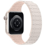 Magnetic Bands Compatible With Apple Watch Band 49Mm 46Mm 45Mm 44Mm 42Mm 41Mm 40Mm 38Mm Women Men, Sport Silicone Strap For Iwatch Ultra 2 Series 10 9 8 7 6 Se 5 4 (42/41/40/38, Starlight Pink)