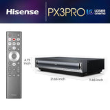 Px3-Pro Ultra Short Throw Triple Laser Projector, 4K Uhd, 80 150, 3,000 Lumens, 3000:1 Contrast, Dolby Vision & Atmos, Imax Enhanced, 240 High Refresh Rate, Google Tv, Designed For Xbox