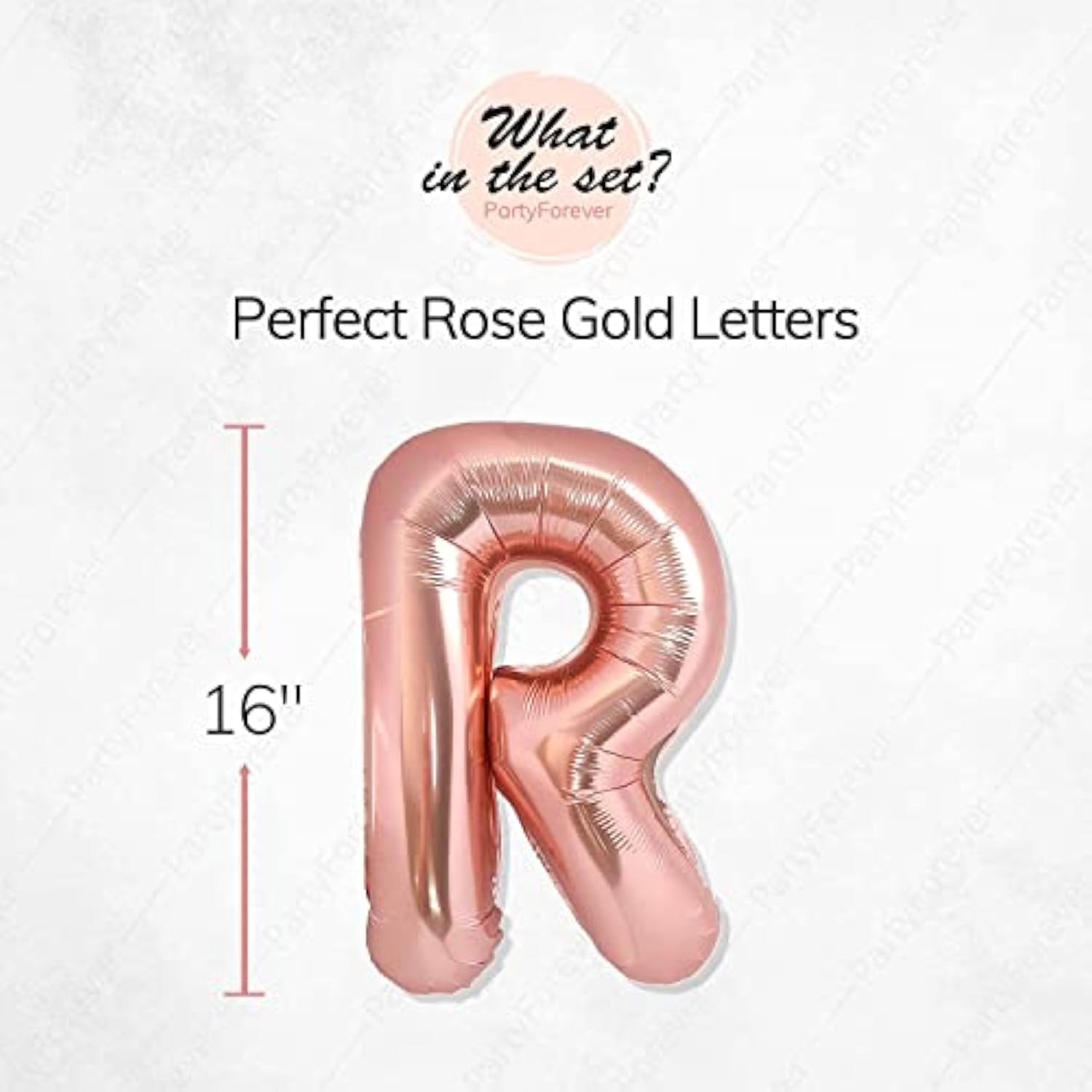 Rose gold 16" letter balloons spelling “Bachelorette” for hen party and bridal décor