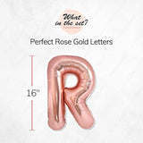 Rose gold 16" letter balloons spelling “Bachelorette” for hen party and bridal décor