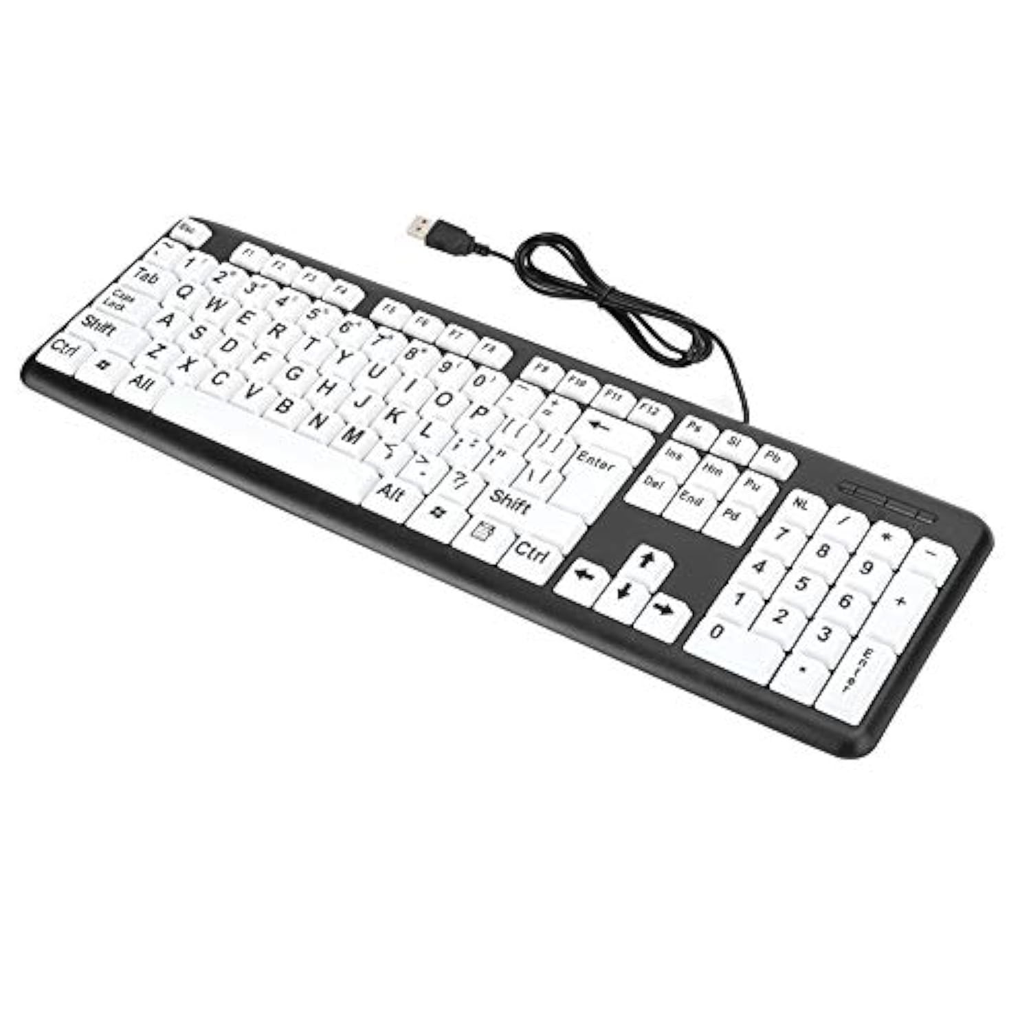 Large Print Computer Keyboard Wired Large Letter Key Keyboard Usb Low Vision K