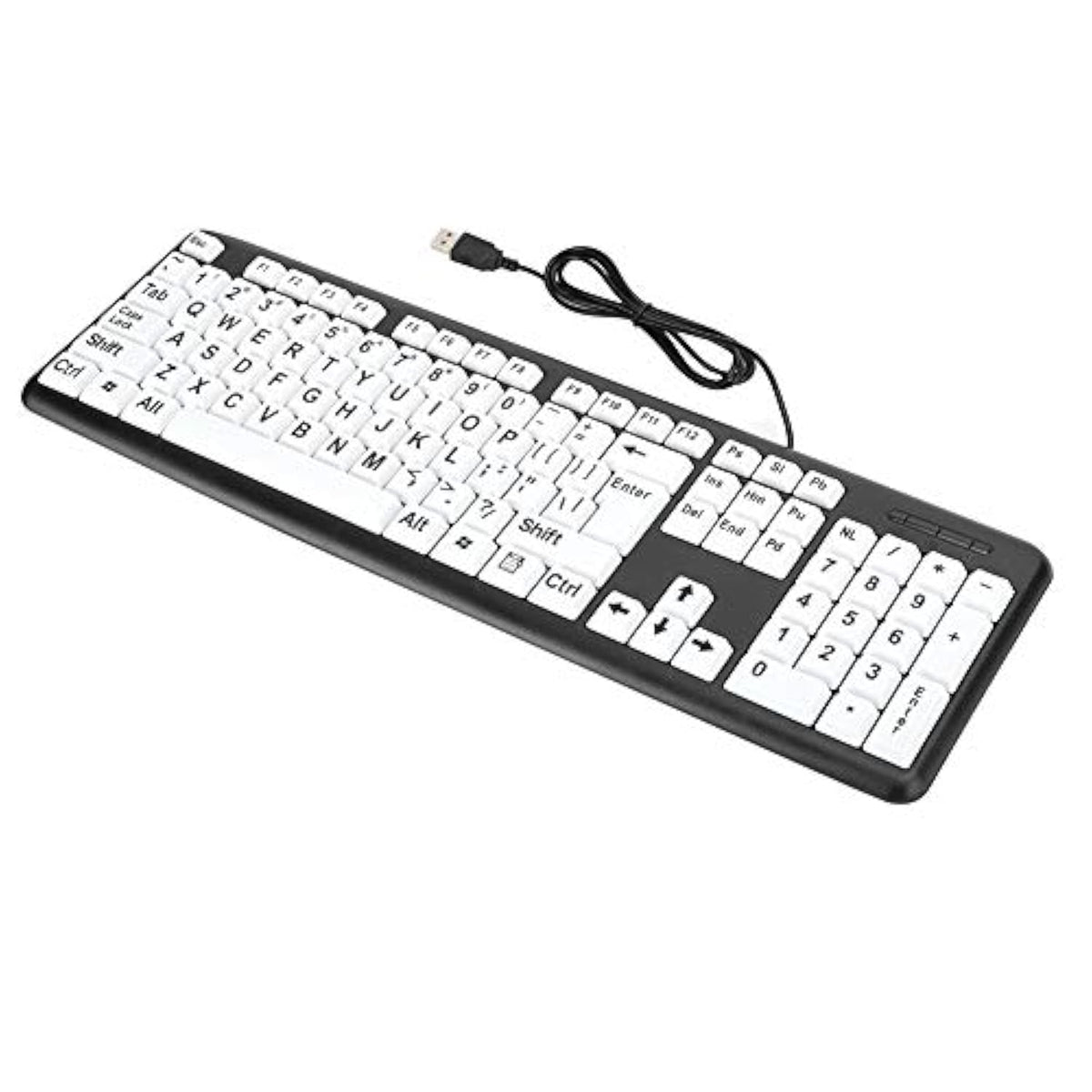 Large Print Computer Keyboard Wired Large Letter Key Keyboard Usb Low Vision K