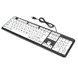 Large Print Computer Keyboard Wired Large Letter Key Keyboard Usb Low Vision K