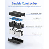 Rj45 Coupler Ethernet Extender Connector, In-Line Coupler Female To Female Eth