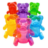 Inflatable Gummy Bears, 12 Inch Tall - Great For Birthday Party Decorations & Favors, Candyland Themed Supplies, Photo Booth Props, Blow Up Pool Toys For Kids - Pack Of 6
