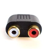 3.5 Mm Trs To Dual Rca F (2-Pack), 3.5Mm Stereo Male To Dual Rca Female Audio Breakout Adapter
