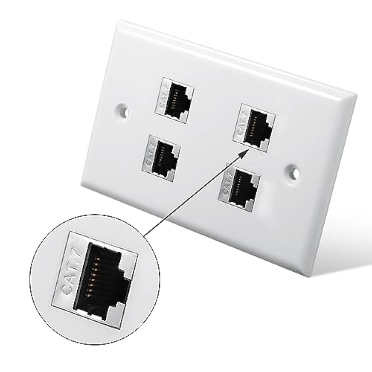 Cat7 Keystone Jack, Rj45 Keystone Shielded Coupler 10-Pack,Shielded Female To