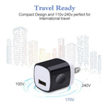 Wall Charger Block, Usb Plug 5Pack 1A/5V Single Port Wall Charge Box Charging Cube Brick For Iphone 16E 16 15 Pro Max 14 13 12 Xs X 8 Plus Samsung Galaxy A16 A56 A15 A55 Lg Moto Android Phone Charger