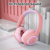 Kids Headphones With Microphone For Children Boys Girls, Volume Limit 94Db, On
