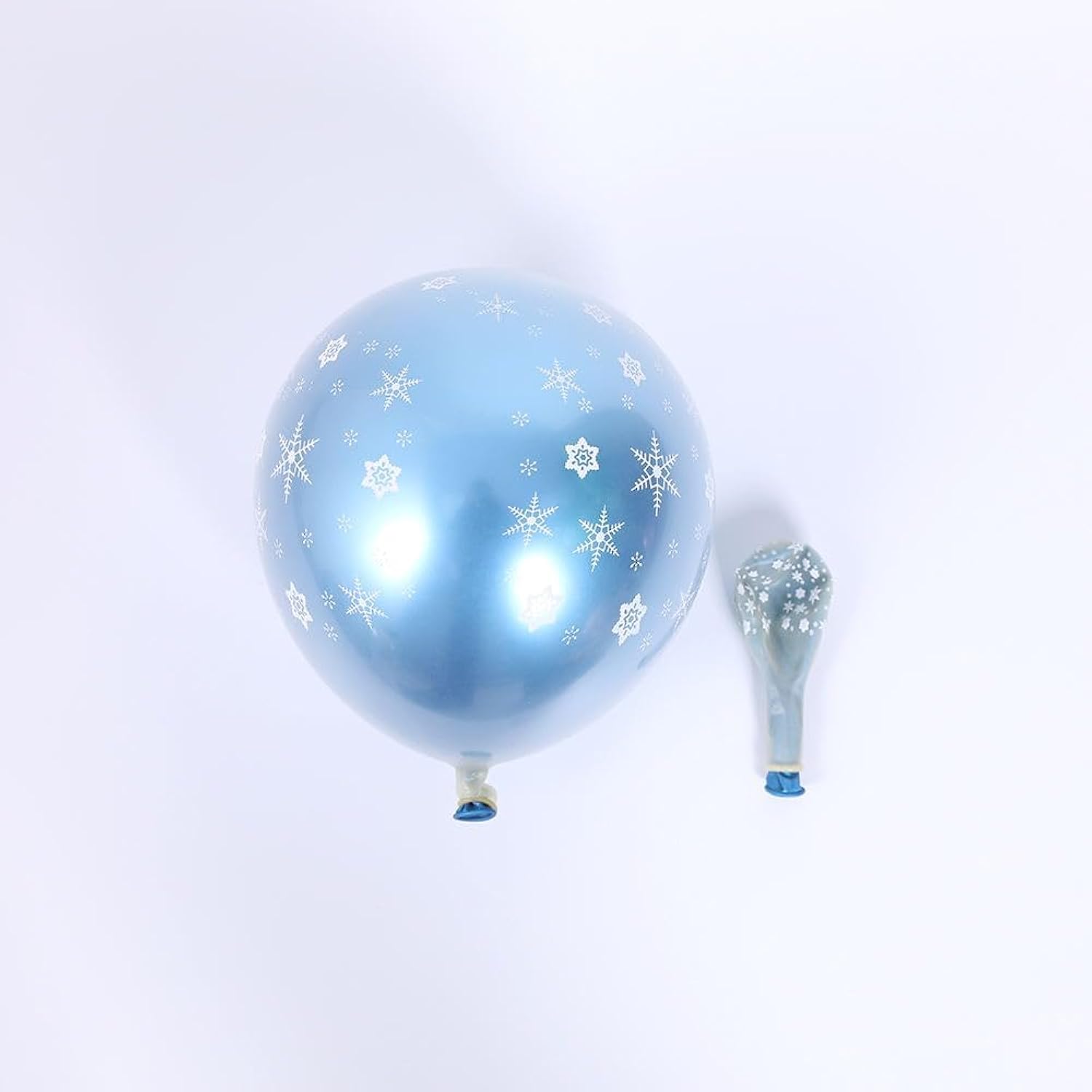 Winter Balloon Garland Arch Kit With 142Pcs Blue Sliver Confetti Snowflake Foil Balloons For Winter Wonderland Christmas Baby Shower Snow Princess Froozen Birthday Party Supplies Decorations (Blue)