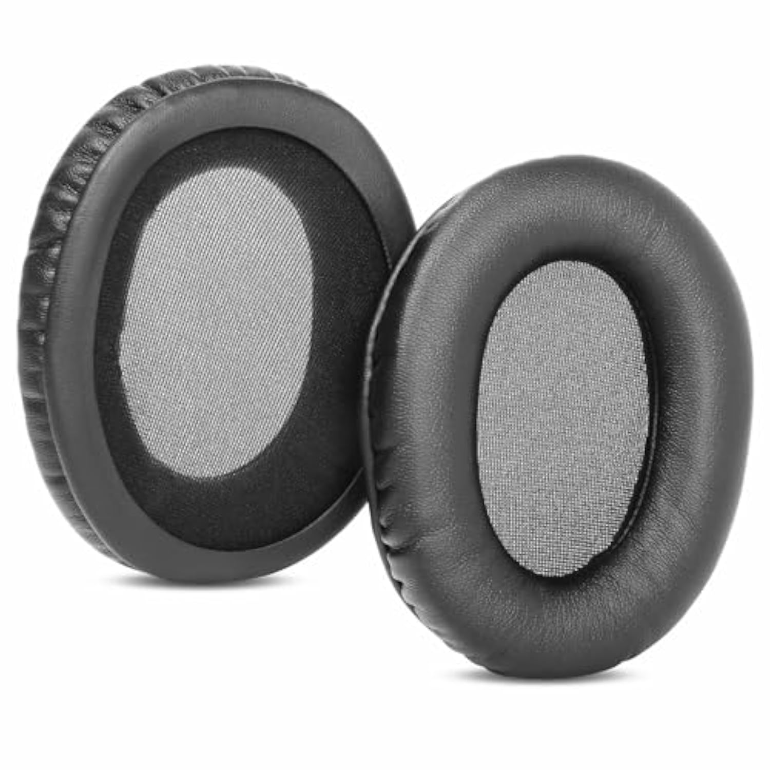 H5 Ear Pads Ear Cushions Earpads Replacement Compatible With Mpow 059 / H1 / H5 Bluetooth Headphone Protein Leather Black