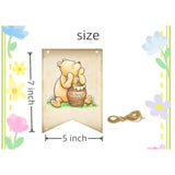 Classic Winnie Oh Baby Banner For Baby Shower Decorations Pooh First Birthday Supplies Bear Banners