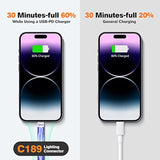 Short Usb A To Lightning Cable, [Mfi Certified-13.5Cm] 30W Fast Charging For 14 Pro/14/13/13 Pro/12 Pro Max/12/11/11 Pro/X/Xs, Airpods, Ipad Pro Air Mini, Macbook (Not Work With Dac)- Black