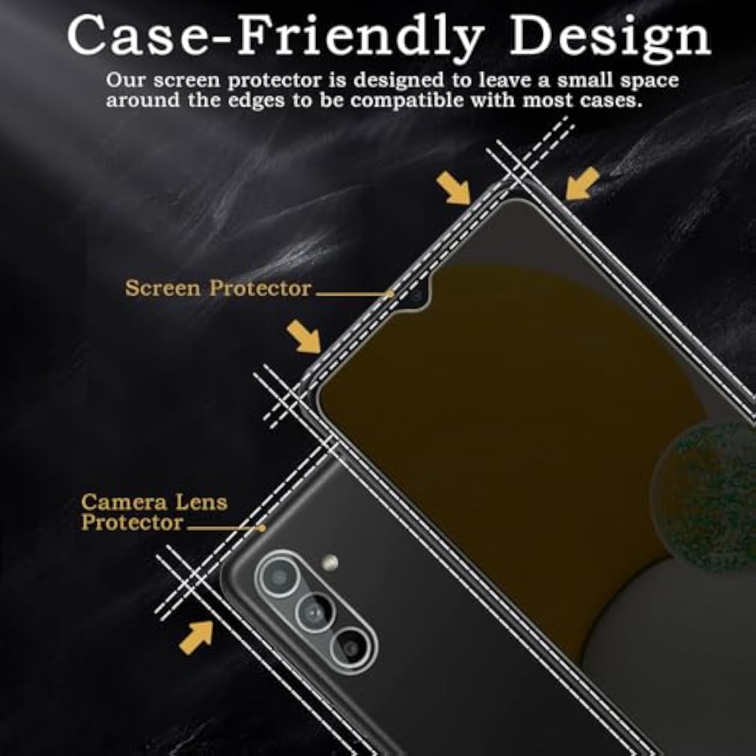 [2+2 Pack] Privacy Screen Protector For Samsung Galaxy A13 5G, Anti-Spy Shatterproof Tempered Glass With Camera Lens Tempered Glass 9H Hardness Bubble Free