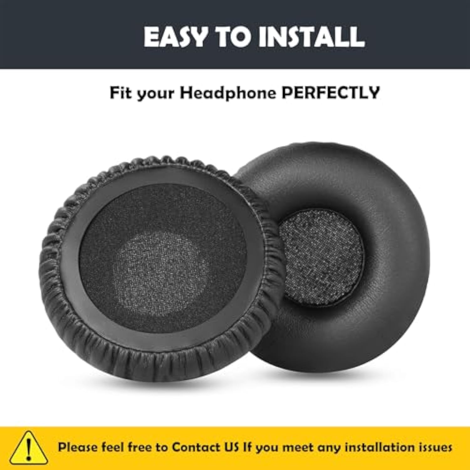 Earpads Replacement Cushion Compatible With Plantronics Blackwire 5220,Blackwire 5210, Blackwire 7225 Headphones Premium Ear Pads With Softer Protein Leather/Memory Foam