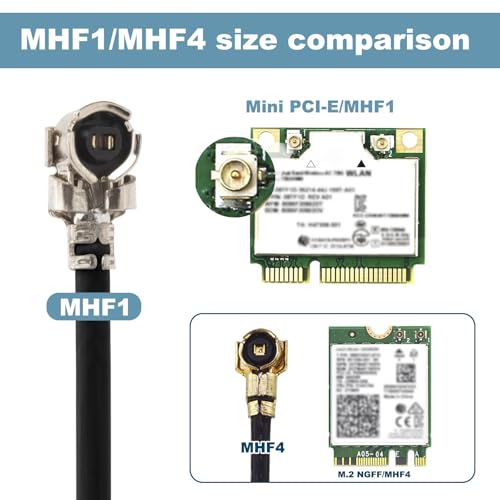 4G Ite Antenna 3Dbi U.Fl/Mhf1 Esp32-S3 Bluetooth Antenna 698-2700Mhz With 10Cm Cable For Cellular Mini Pcie Card,Network Card,Routers,Notebook,Pc Desktop,Ps4 Build,Lot Device,2 Pack