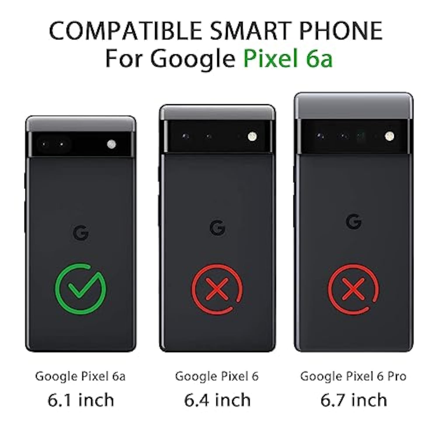 Case For Google Pixel 6A (Only), Stylish Silicone Slim Full-Body Protective Phone Cover Compatible With Google Pixel 6A Case Black