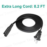 8.2Ft Power Cord Replacement For Sonos Play 1 3 5 Speaker Playbar Soundbar Sub Mini Gen 3 Subwoofer 2 Prong Ac Power Cord Cable