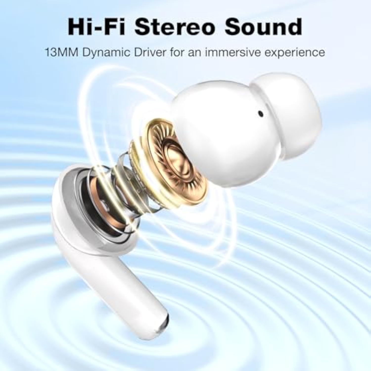 Smartbuds Bluetooth 5.4 Transparency Mode 98% Active Noise Cancelling Reduction Tws Earphone Earbuds With Smart Touch Screen Case Enc Mic Clear Call Equalizer For Iphone Samsung Android
