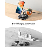 Magnetic Wireless Charging Station For Samsung, 3-In-1 Fast Charger For Galaxy S25/S24/S23/Z Fold7/Z Flip 7/S22, Galaxy Watch 8/8 Classic/Ultra/7/6/5/4, Galaxy Buds3 Pro, 712Sm (No Adapter)