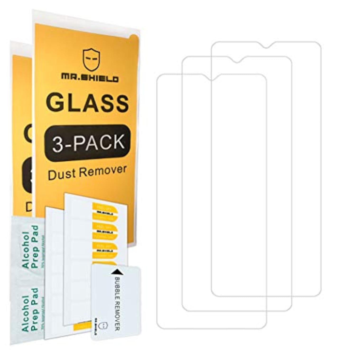 [3-Pack] Designed For T-Mobile (Revvl 6 Pro 5G) / Revvl 6X Pro 5G [Tempered Glass] [Japan Glass With 9H Hardness]
