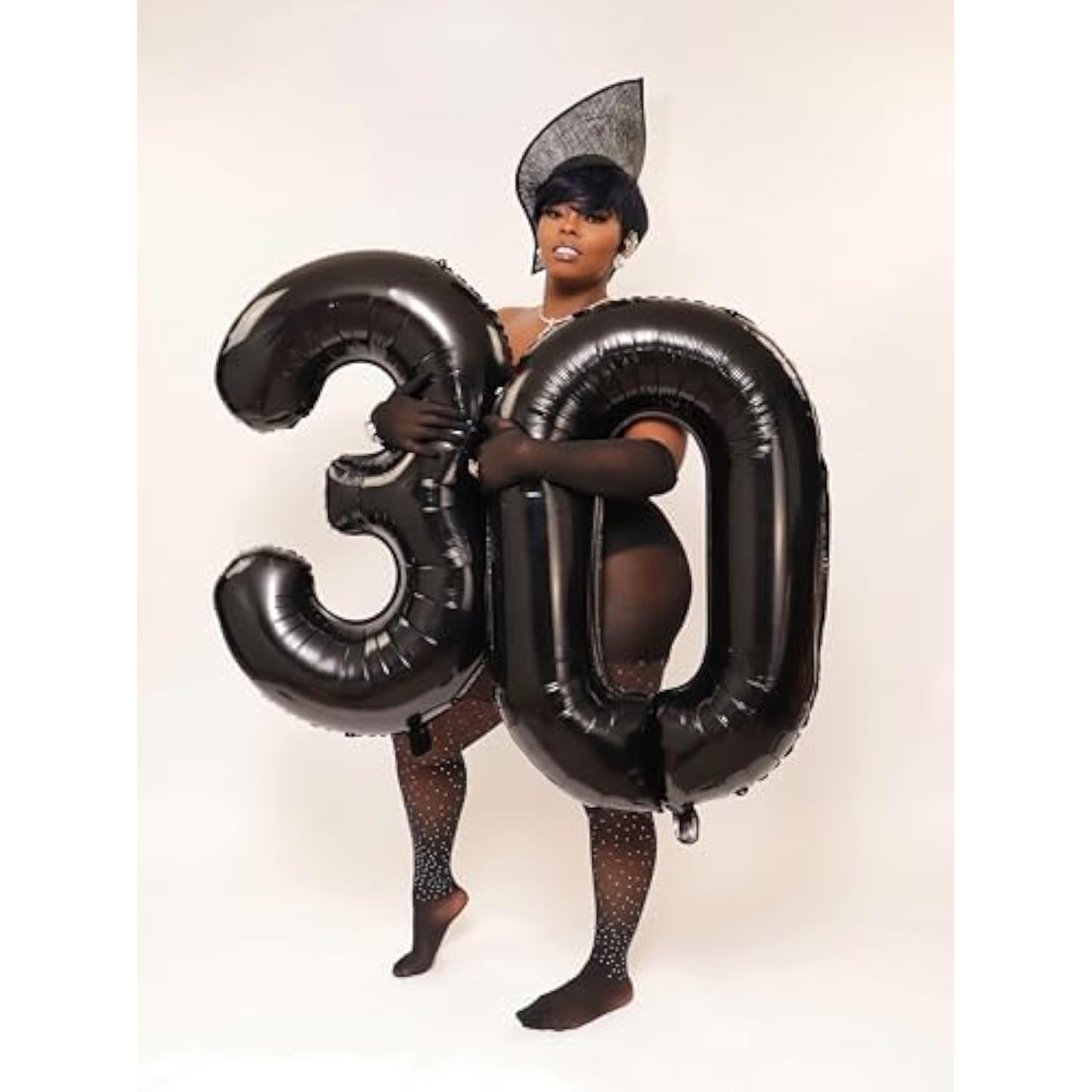 40in Black Number 3 Balloon for 3rd Birthday Party & Wedding Decorations