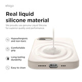 Elago Magnetic Silicone Case Compatible With 16E Case Compatible With All Magsafe Accessories - Built-In Magnets, Soft Grip Silicone, Shockproof (Stone)