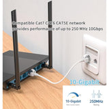 2Pack Nylon Braided Cat6A Ethernet Cable-White,Ultra Slim Cat6 Ethernet Patch