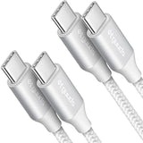 White Usb C To Usb C Cable [3Ft, 2-Pack], 60W Fast Charging Type C To Type C C