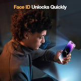 2+1 Pack For Iphone 14 Pro Max Screen Protector With Camera Lens Protector, Shock - Absorbing Pro Series Tempered Glass, [Precision - Align] Quickfit