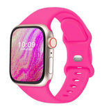 Sport Silicone Bands for Apple Watch 38-49mm Women Men Hot Pink