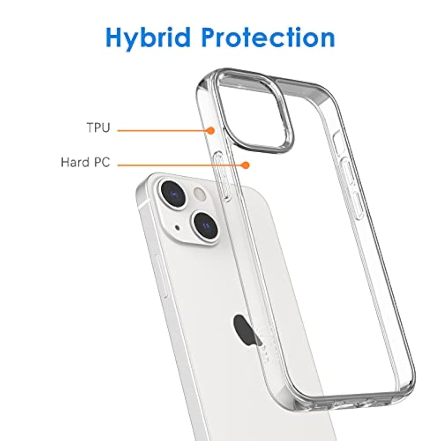 Clear Anti-Yellowing Case for iPhone 13