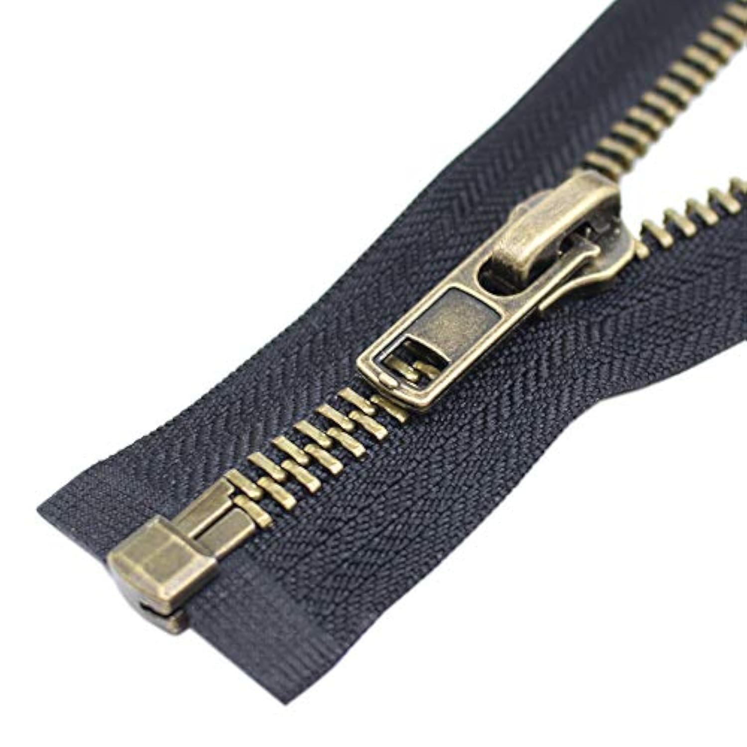 #8 26 Inch Antique Brass Separating Jacket Zipper Y-Teeth Metal Zipper
