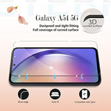Galaxy A54 5G Screen Protector, [2 Pack] Hd-Clear Tempered Glass Screen Protector [3D Touch][Bubble-Free][Anti-Scratch][Case-Friendly] Screen Protector Glass For Samsung Galaxy A54