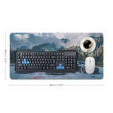 R34 Jdm Car Large Mouse Pad Gaming Sport Car Stance Mousepad Japanese Mountain Landscape Car Desk Mat Keyboard Computer Pad Office Desk Organizers And Accessories 23.6 X 11.8 Inch