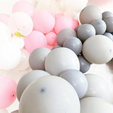 73Pcs Matte Gray Balloons Garland Arch Kit For Birthday Bridal Baby Gi